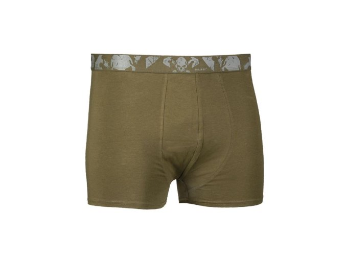 Trenýrky BOXER pánské SKULL ZELENÉ set 2ks