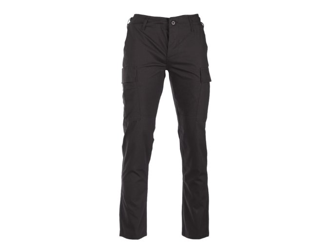 Kalhoty US BDU SLIM FIT polní rip-stop ČERNÉ