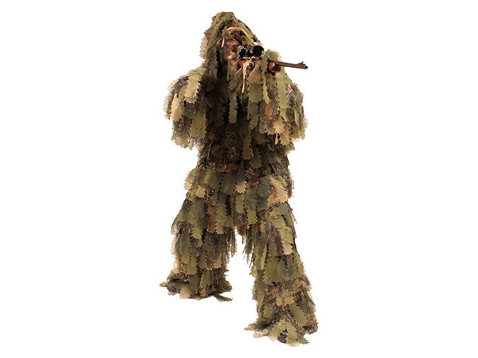Převlek maskovací GHILLIE SUIT OAK LEAF 3D WOODLAND