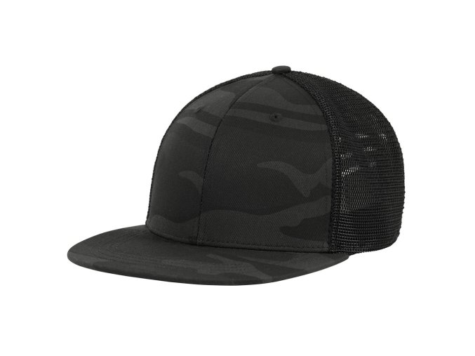 Čepice TRUCKER síťovaná MIDNIGHT BLACK CAMO