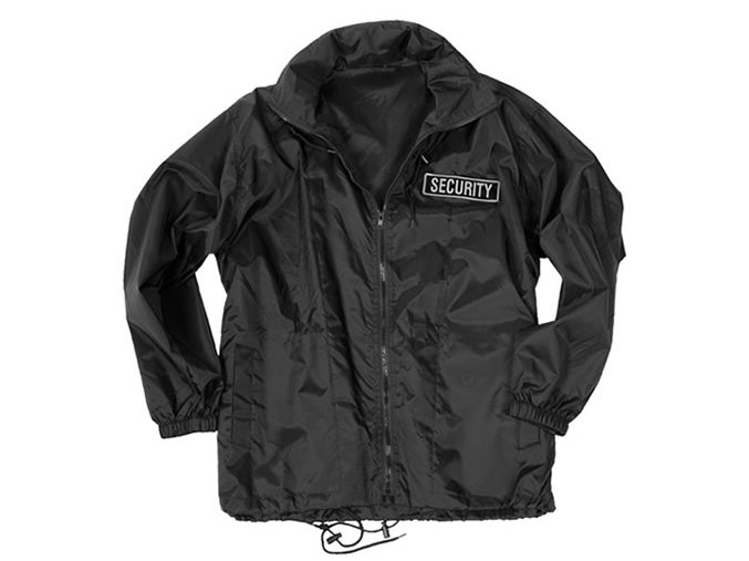 Bunda SECURITY windbreaker ČERNÁ