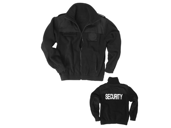 Bunda SECURITY fleece ČERNÁ