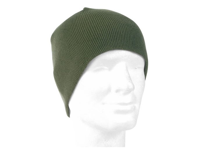 Čepice BEANIE pletená POLYACRYL ZELENÁ