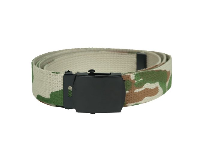 Opasek US kalhotový s černou sponou WOODLAND dl.130cm