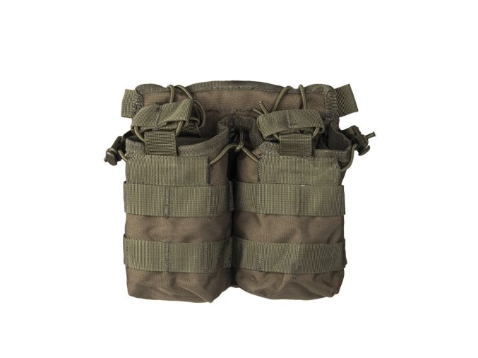 Sumka na zásobník otevřená dvojitá M4/M16 ZELENÁ