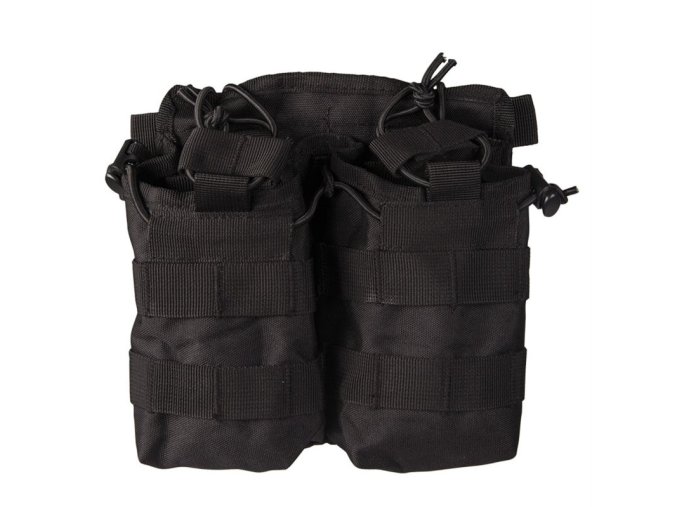 Sumka na zásobník otevřená dvojitá M4/M16 ČERNÁ