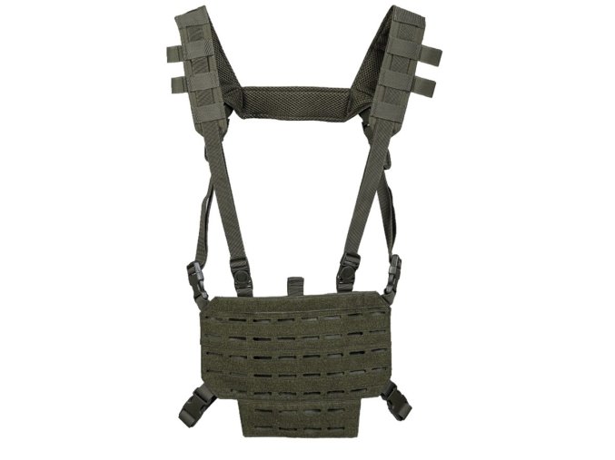 Vesta taktická lehká CHEST RIG s LASER panelem ZELENÁ