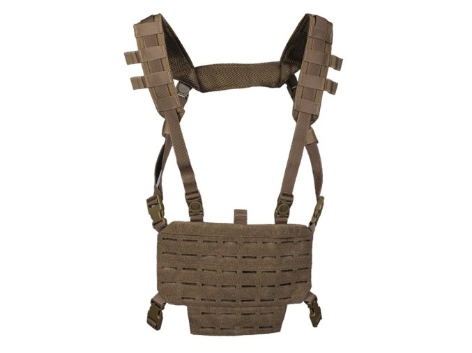 Vesta taktická lehká CHEST RIG s LASER panelem DARK COYOTE