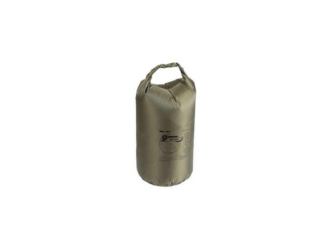 Vak vodotěsný lehký DRY BAG 5 litrů ZELENÝ