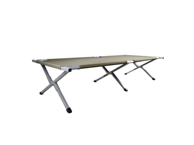 Lehátko typ US skládací s ocelovým rámem 190x65cm ZELENÉ