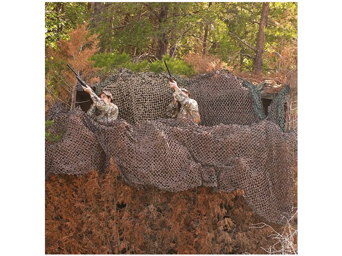 Síť maskovací PRO BASIC plastová WOODLAND vel.2,4x3m