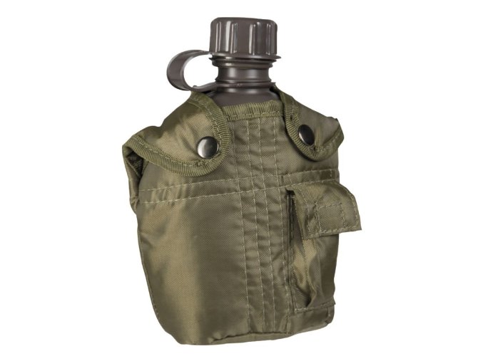 Láhev polní US IMPORT 1l s obalem ZELENÁ
