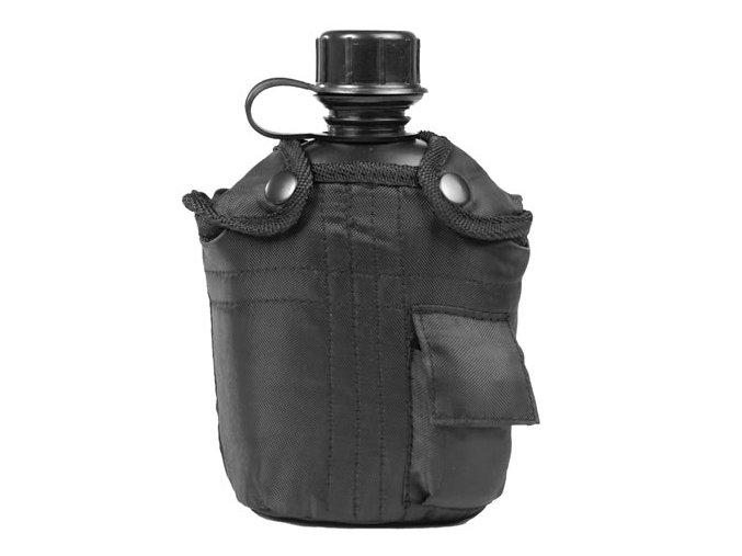 Láhev polní US IMPORT 1l s obalem ČERNÁ