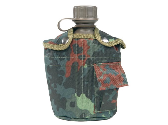 Láhev polní US IMPORT 1l s obalem FLECKTARN