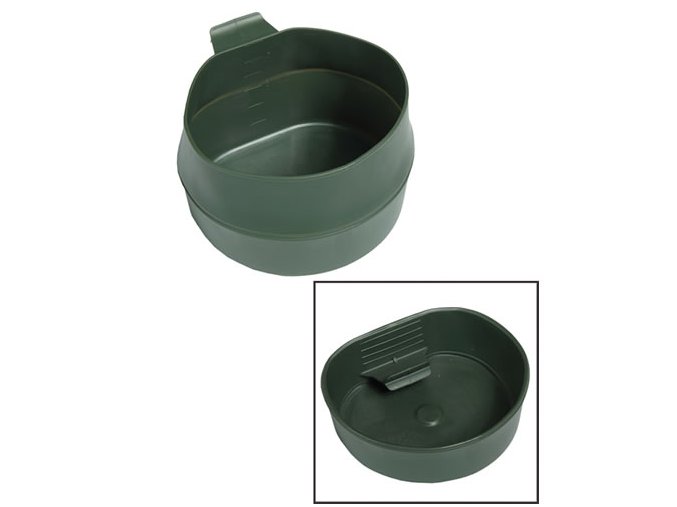 Hrnek skládací ŠVÉDSKÝ FOLD-A-CUP® plastový 600ml ZELENÝ