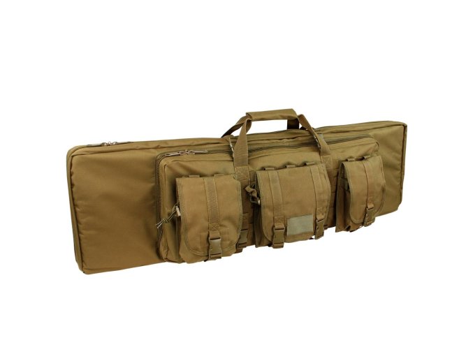 Taška na pušku 105 cm se 3 kapsami a popruhy COYOTE