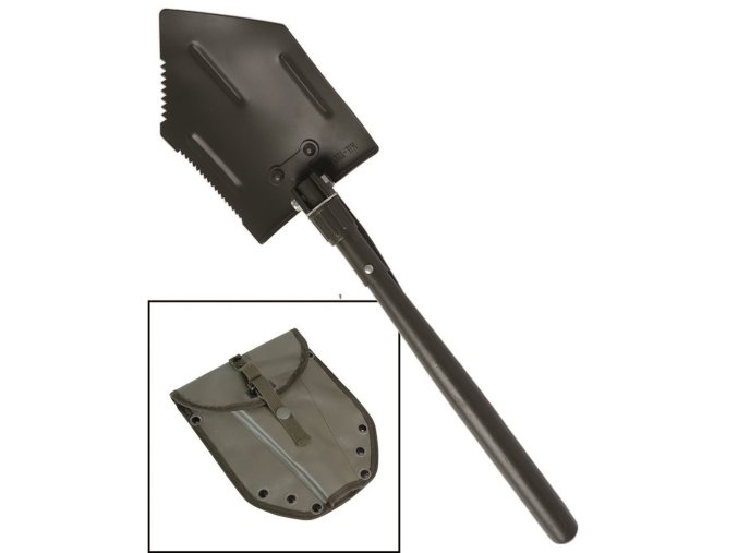 Lopatka US typ s drěvěnou rukojetí a pouzdrem