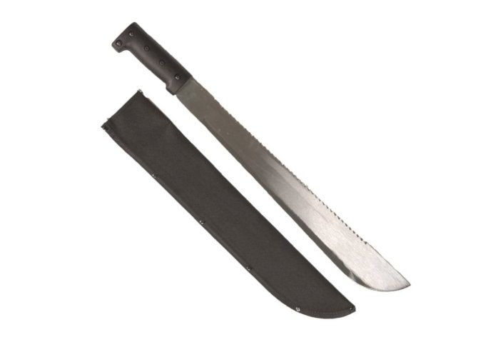 Mačeta s pilou 45 cm nylon pouzdro ČERNÉ