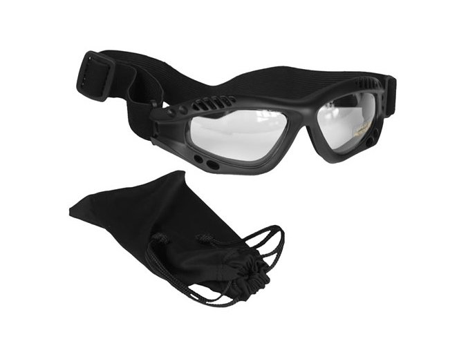 Brýle COMMANDO AIR Mil-Tec ČERNÉ ČIRÉ