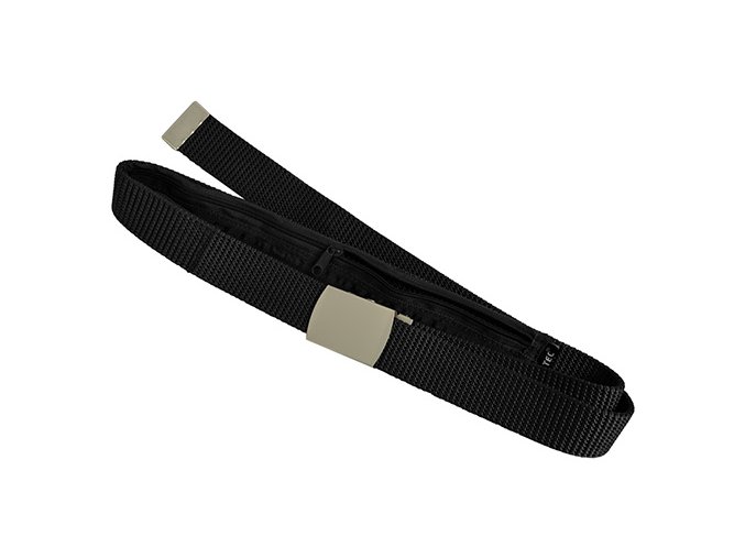 Opasek US 30mm se skrytou peněženkou ČERNÝ
