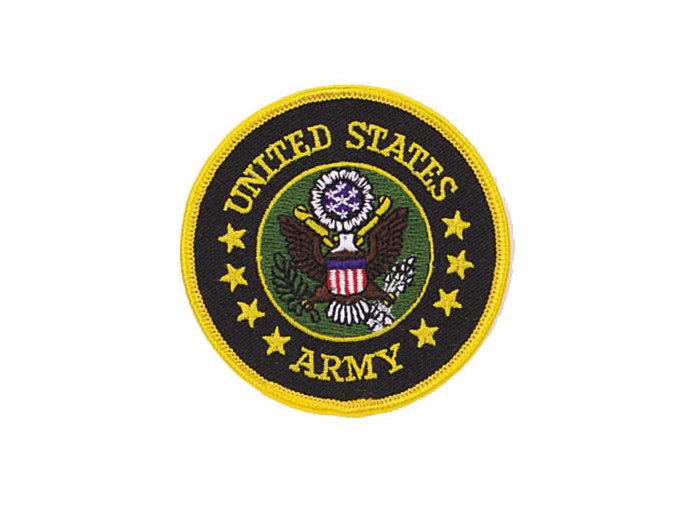 Nášivka U.S. ARMY kulatá 7,5 cm