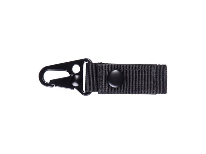 Popruh / klíčenka s tak. karabinou 7cm ČERNÁ