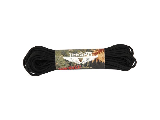 Šňůra US padáková ø 3 mm / 16 m / 50 feet ČERNÁ