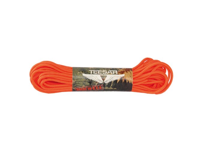 Šňůra US padáková ø 3 mm / 16 m / 50 feet ORANŽOVÁ