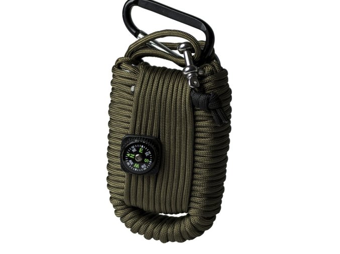 Sada pro přežití SURVIVAL PARACORD ZELENÁ