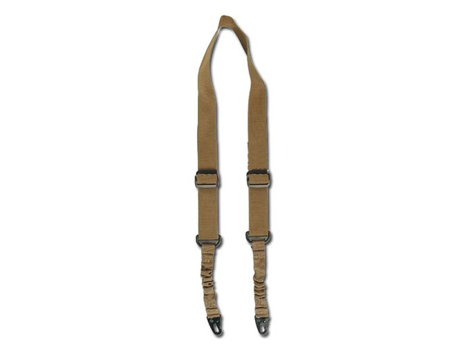 Popruh taktický zbraňový 2-bodový BUNGEE COYOTE