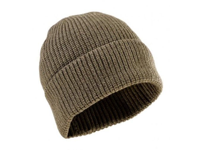 Čepice zimní pletená CLASSIC MERINO vlna OLIVE DRAB