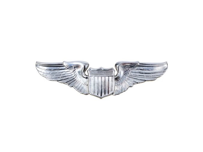 Odznak U.S.A.F. PILOT WING STŘÍBRNÝ MATNÝ