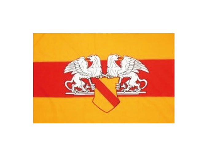Vlajka BADENSKO s emblemem