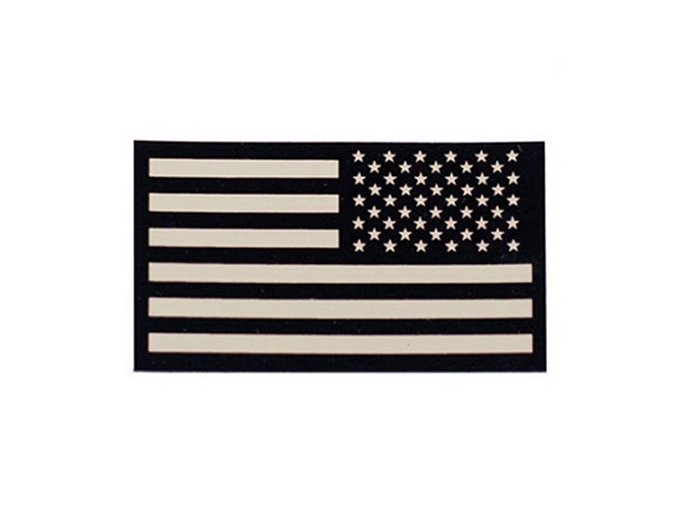 Nášivka IFF IR vlajka USA VELCRO reverzní PÍSKOVÁ