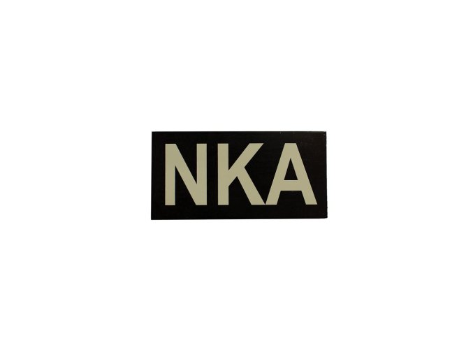 Nášivka IFF IR VELCRO NKA ČERNÁ