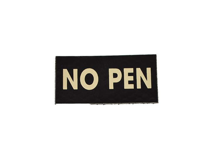Nášivka IFF IR VELCRO NO PEN ČERNÁ