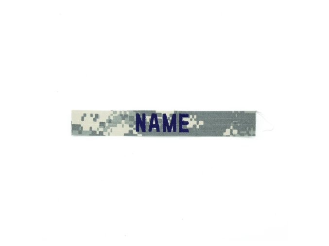 Nášivka jmenovka "NAME" 12,5 cm modrá nit VELCRO ACU DIGITAL
