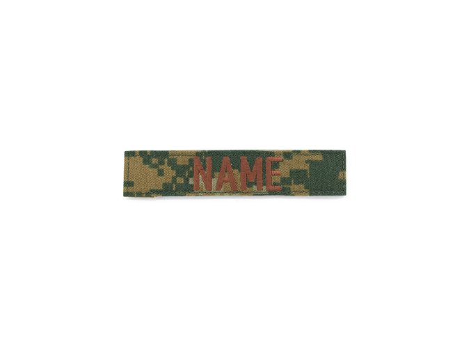 Nášivka jmenovka 3x "NAME" MARPAT WOODLAND