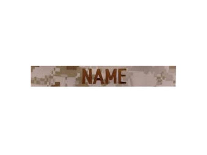 Nášivka jmenovka 3x "NAME" MARPAT DESERT