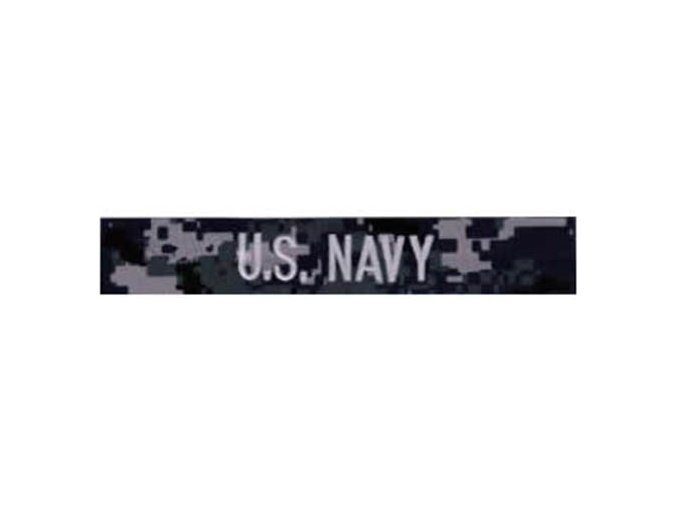 Nášivka "U.S.NAVY" stříbrná niť DIGITAL NAVY