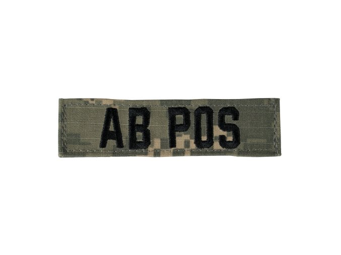 Nášivka krevní skupina AB POS VELCRO ACU DIGITAL