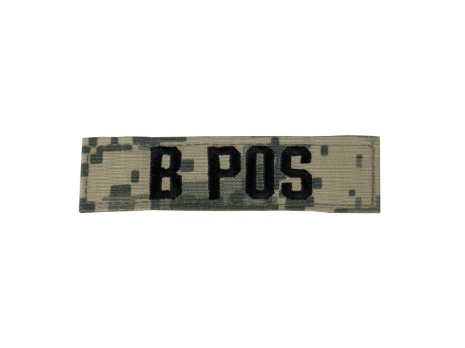 Nášivka krevní skupina B POS VELCRO ACU DIGITAL