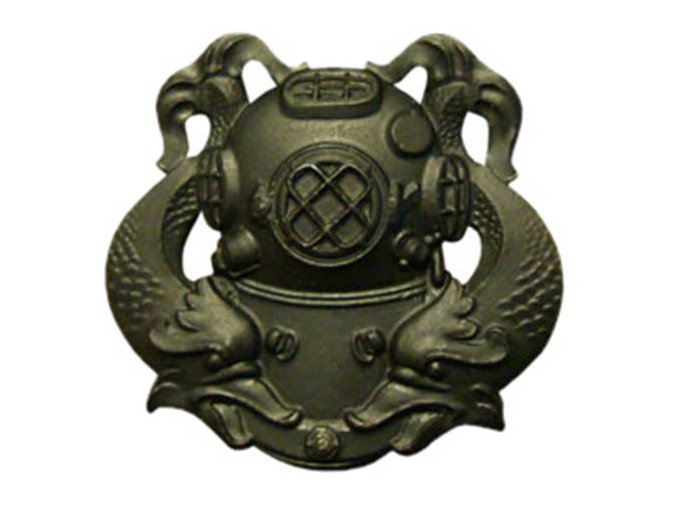 Odznak US DIVER 1st Class ČERNÝ