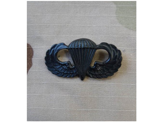 Odznak US PARACHUTIST Basic - ČERNÝ