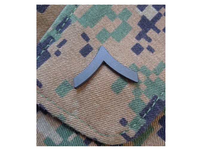 Odznak hodnostní USMC - PFC. pár - ČERNÝ