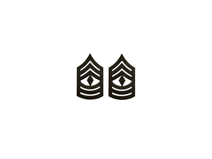 Odznak hodnostní USMC - 1stSgt. - ČERNÝ