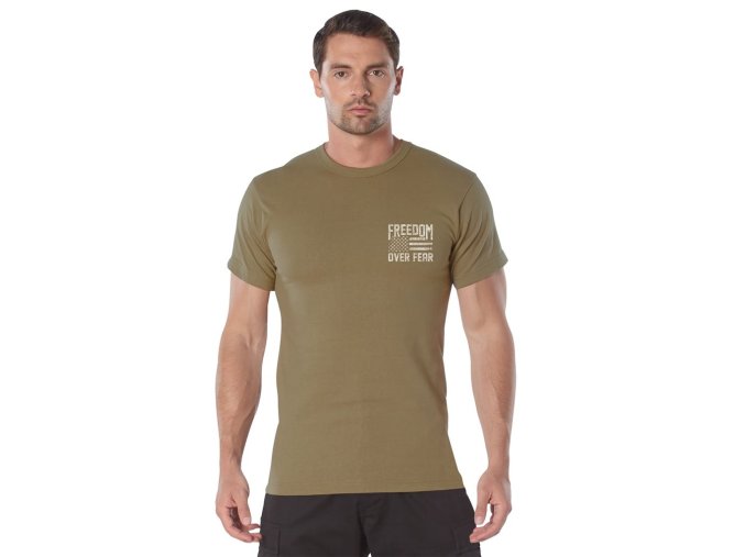 Triko FREEDOM OVER FEAR COYOTE