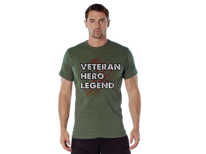 Triko VETERAN HERO LEGEND ZELENÉ