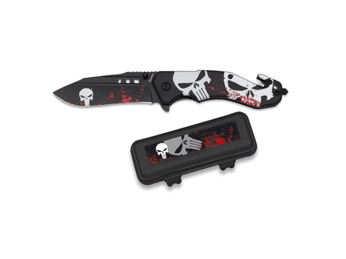 Nůž zavírací LEBKA PUNISHER s řezákem