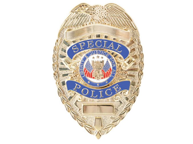 Odznak DELUXE SPECIAL POLICE ZLATÝ